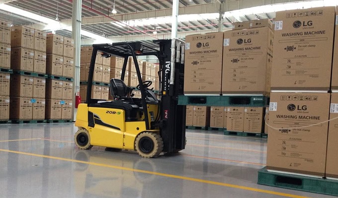thủ tục nhập khẩu xe nâng